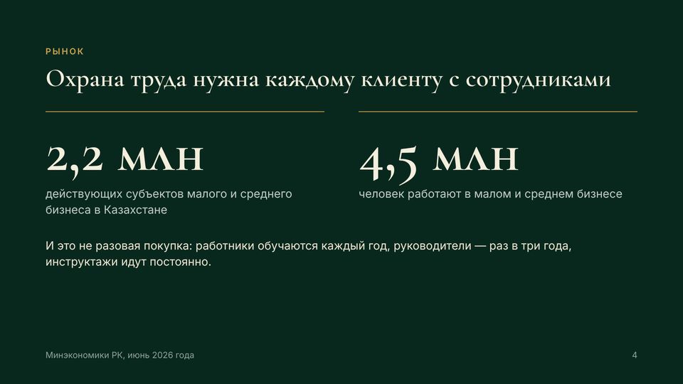 Слайд 4 из 18 — Охрана труда нужна каждому клиенту с сотрудниками