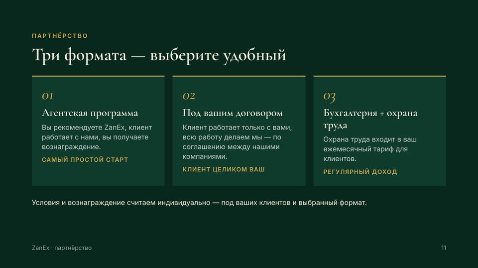 Слайд 11 из 18 — Три формата — выберите удобный