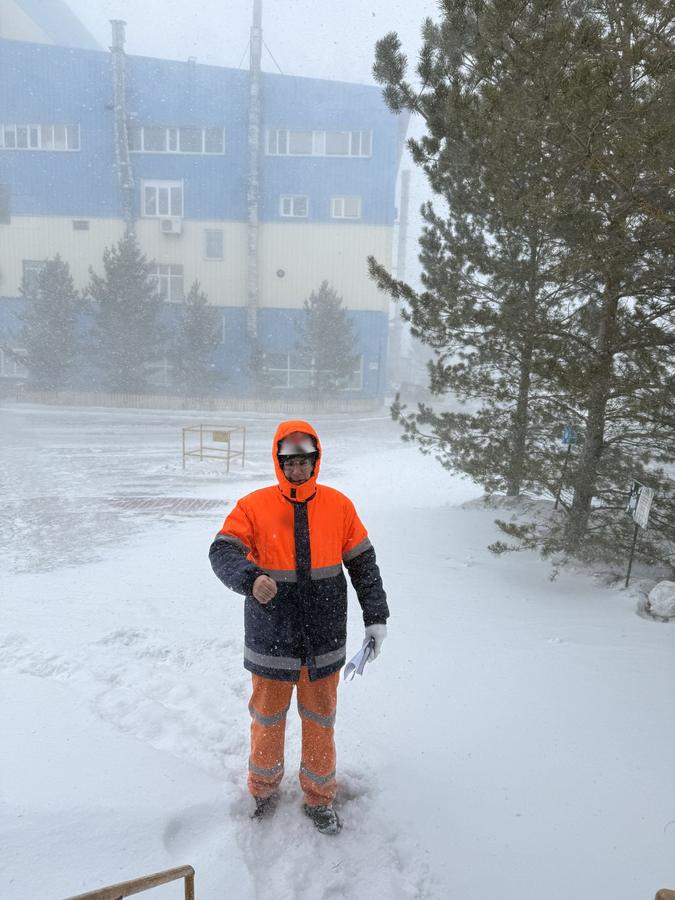 Обход площадки в метель